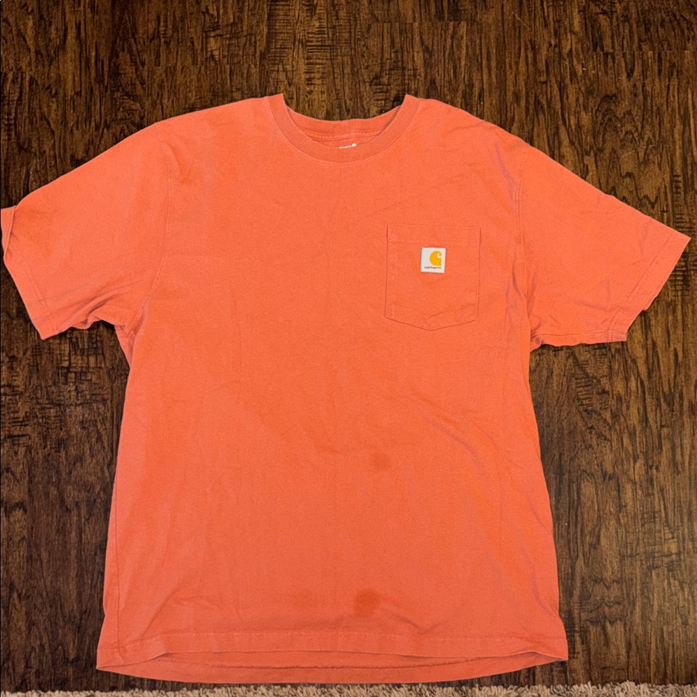 Carhartt Men’s Coral/Orange Pocket Tee